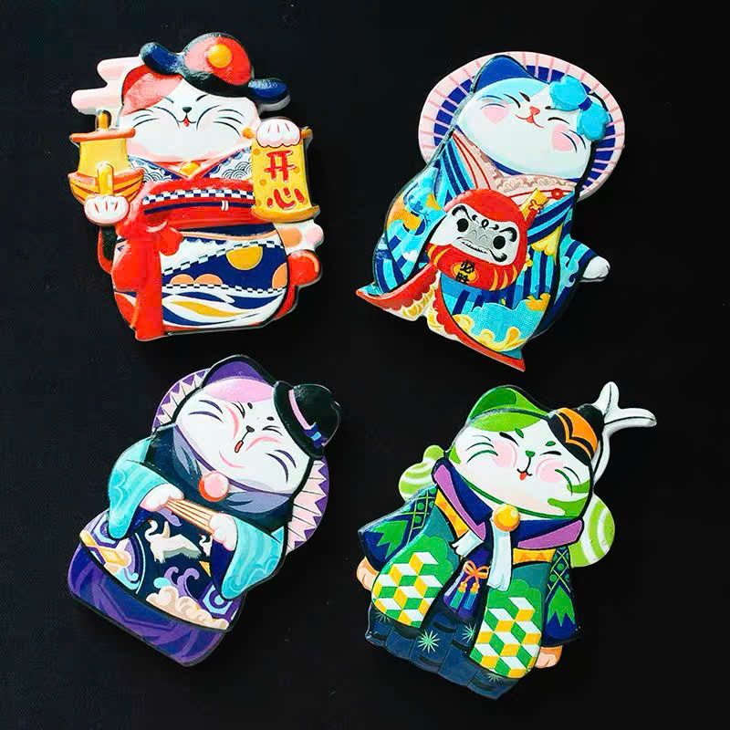  Dán Tủ Lạnh Mèo Lễ Hội 