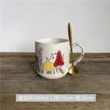  Cốc Gốm Nấm Đỏ 
