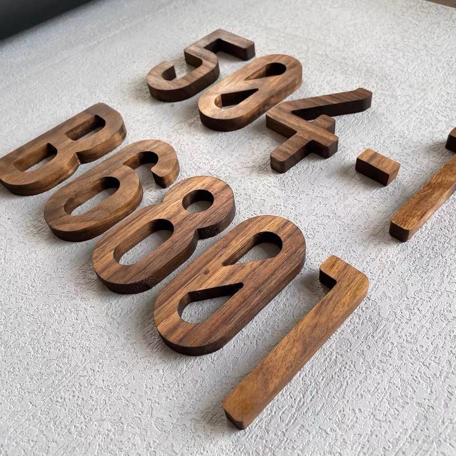  Chữ, Số Gỗ Decor 