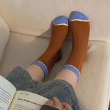  Tất Cổ Cao Hai Màu Basic 