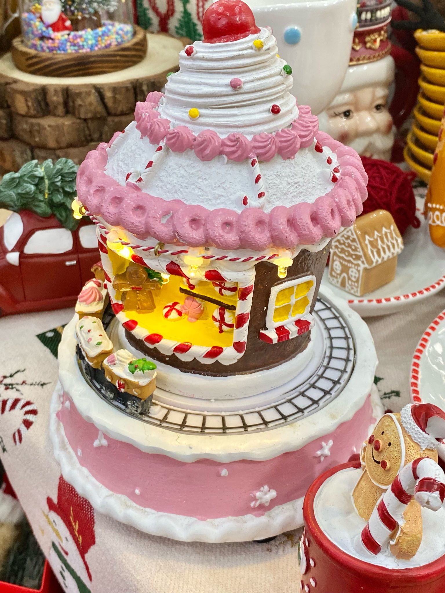  Hộp Nhạc Kem Cupcake Giáng Sinh 