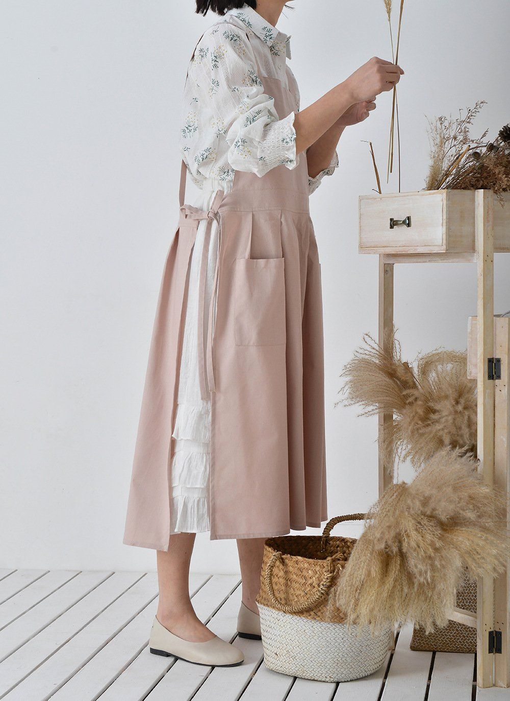  Tạp Dề Xẻ 2 Mảnh 