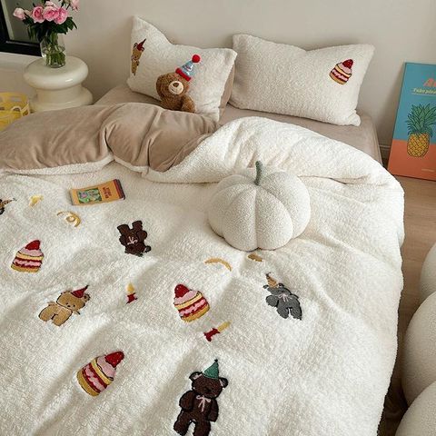  Set Chăn Ga Nhung Cừu 