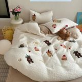  Set Chăn Ga Nhung Cừu 