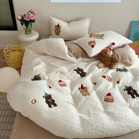  Set Chăn Ga Nhung Cừu 