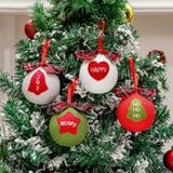  Treo Xmas Bóng Len Chữ 