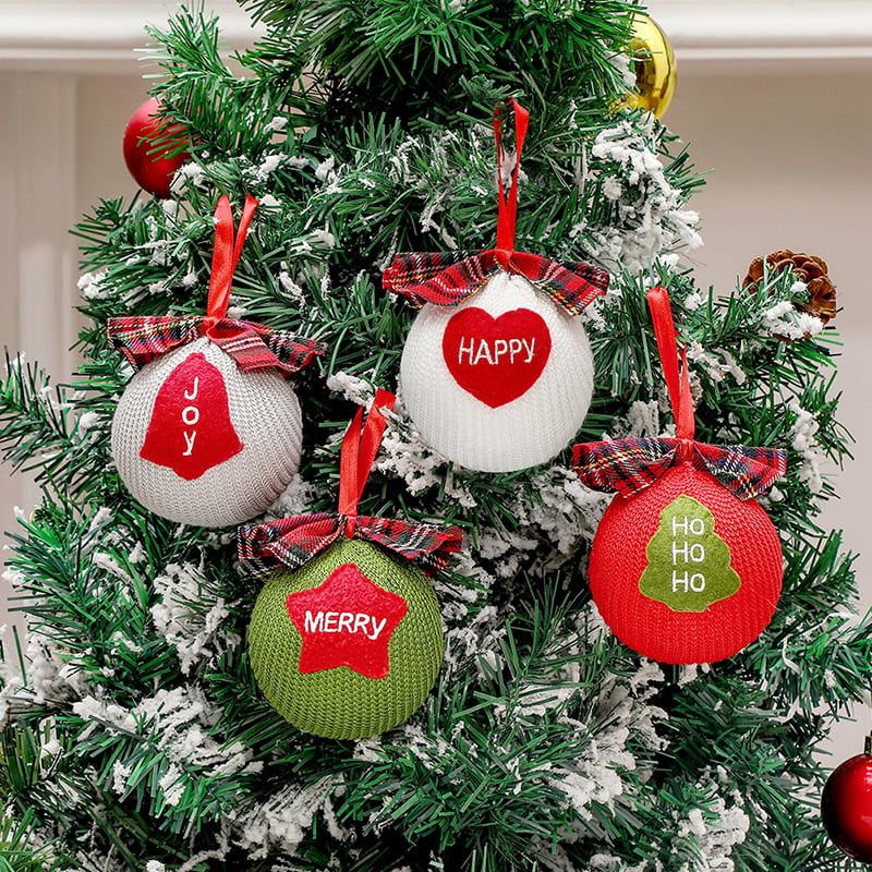  Treo Xmas Bóng Len Chữ 