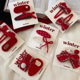  Set Kẹp Tóc Red Winter 