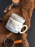  Cốc Gốm Vintage Có Nắp 
