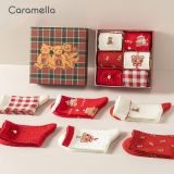  Set 6 Tất Xmas Bear 