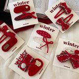 Set Kẹp Tóc Red Winter 