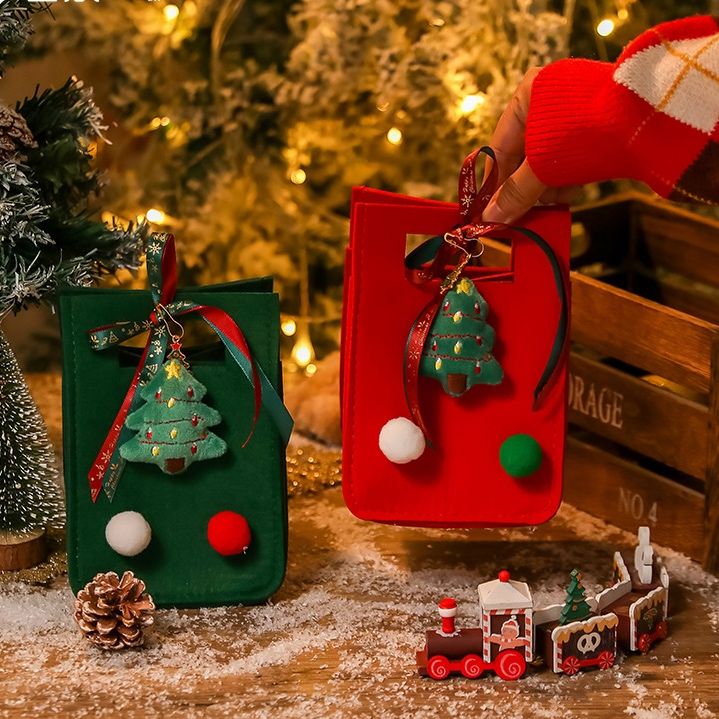  Túi Quà Vải Nỉ Xmas 
