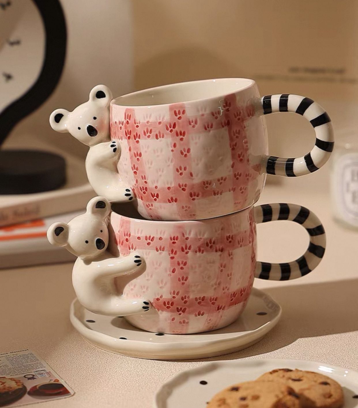 Set Tách Gấu Koala Hồng 