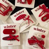  Set Kẹp Tóc Red Winter 