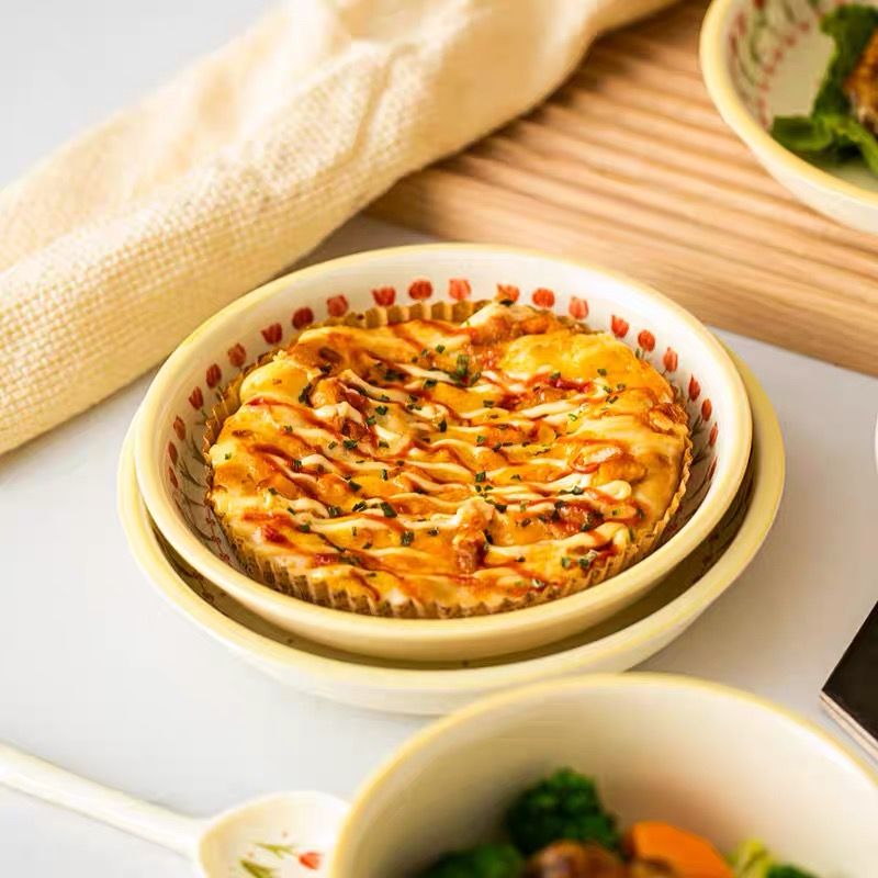  Đĩa Sứ Sâu Lòng Vườn Hoa Tulip 