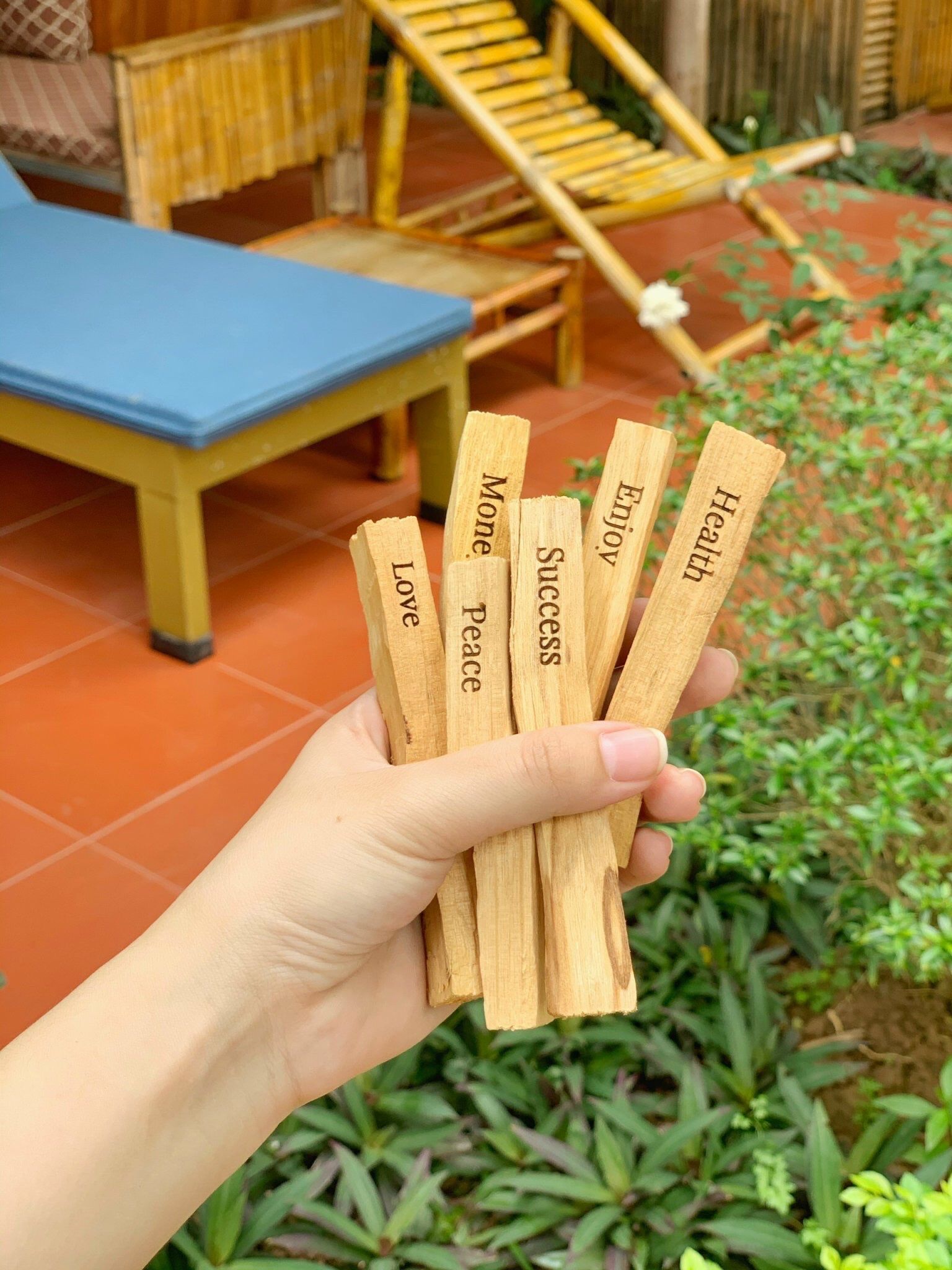  Palo Santo Khắc Chữ 