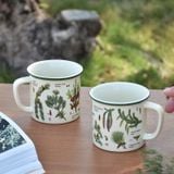  Cốc Gốm Thông Viền Xanh 