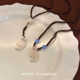  Vòng Cổ Đan Chỉ Mèo Thêu 