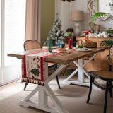  Khăn Trải Bàn Christmas Viền Đỏ 