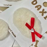  Kẹp Tóc Bông Nơ Đỏ 
