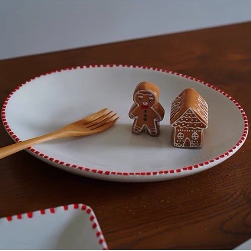  Đĩa Giáng Sinh Ngôi Nhà, Bánh Gừng 