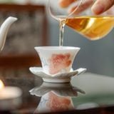  Set Tách Trà Hoa Mẫu Đơn 
