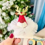 Kẹp Tóc Xmas Mũ Ren,Bông 