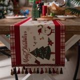  Khăn Trải Bàn Christmas Viền Đỏ 