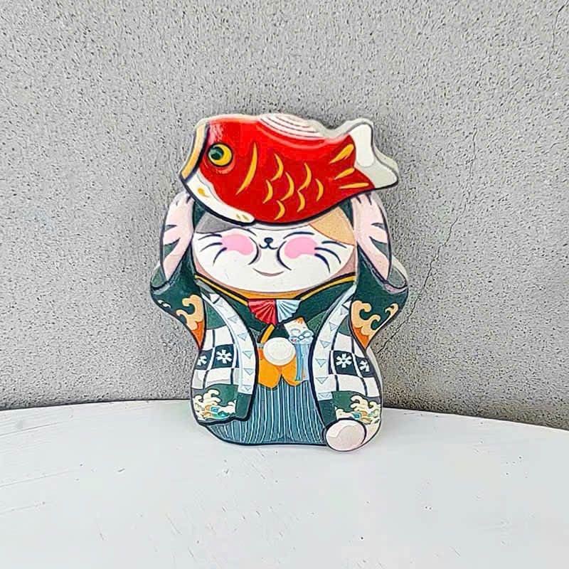  Dán Tủ Lạnh Mèo Lễ Hội 