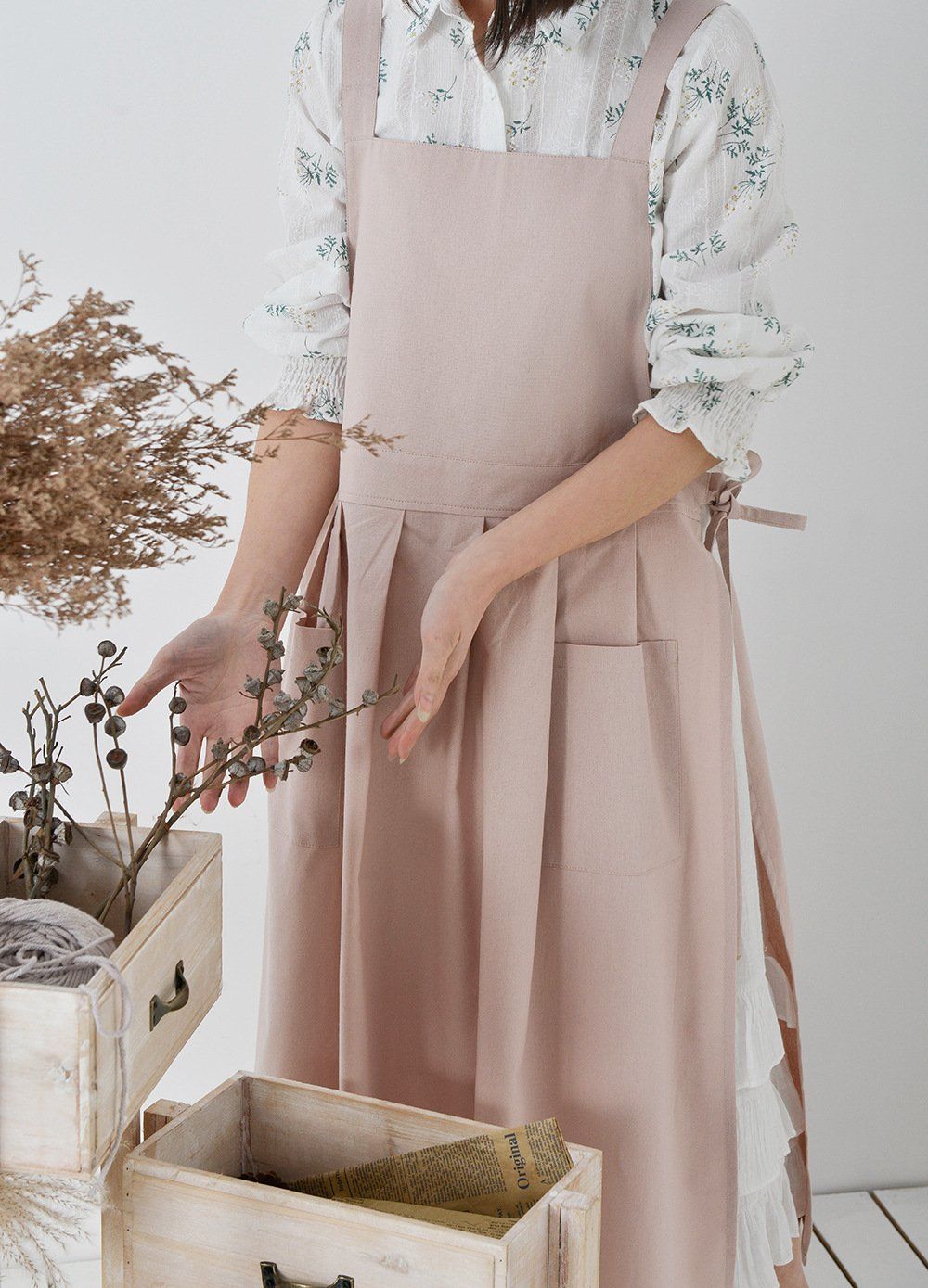  Tạp Dề Xẻ 2 Mảnh 