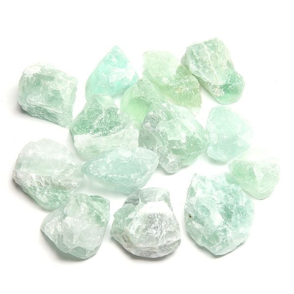 Set Đá Fluorit Xanh Thô 