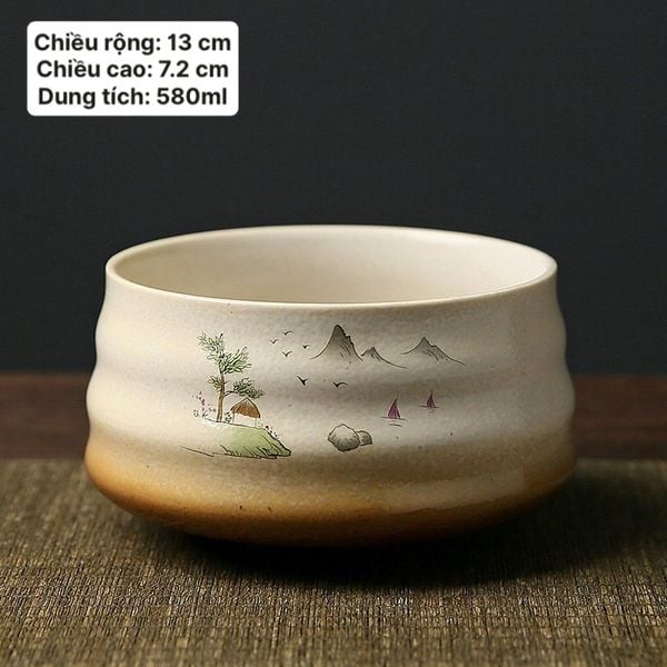  Bát Matcha Sơn Thủy 