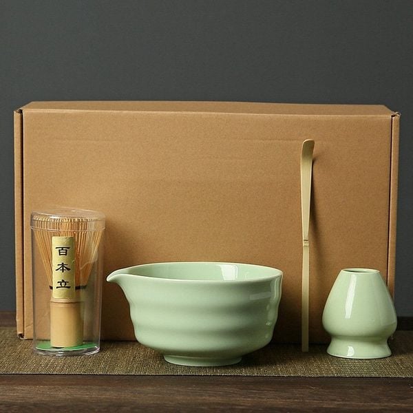  Set Pha Matcha Óng Ánh 