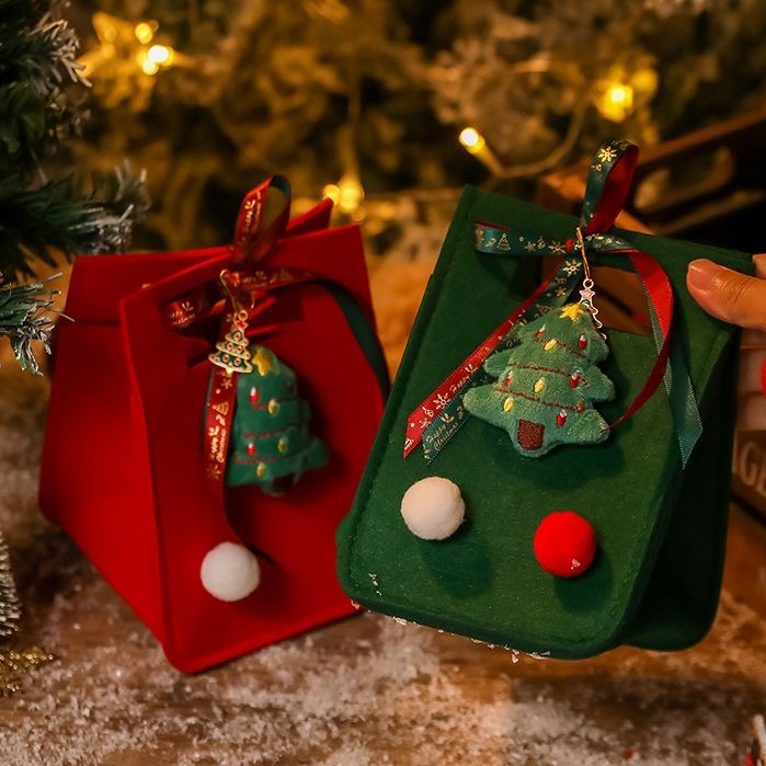  Túi Quà Vải Nỉ Xmas 