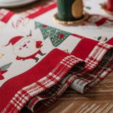  Khăn Trải Bàn Christmas Viền Đỏ 