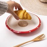  Bộ Trà Chiều Gốm Nấm Đỏ 