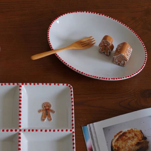  Đĩa Giáng Sinh Ngôi Nhà, Bánh Gừng 