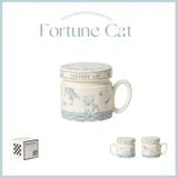  Cốc Gốm Vintage Có Nắp 