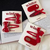  Set Kẹp Tóc Red Winter 