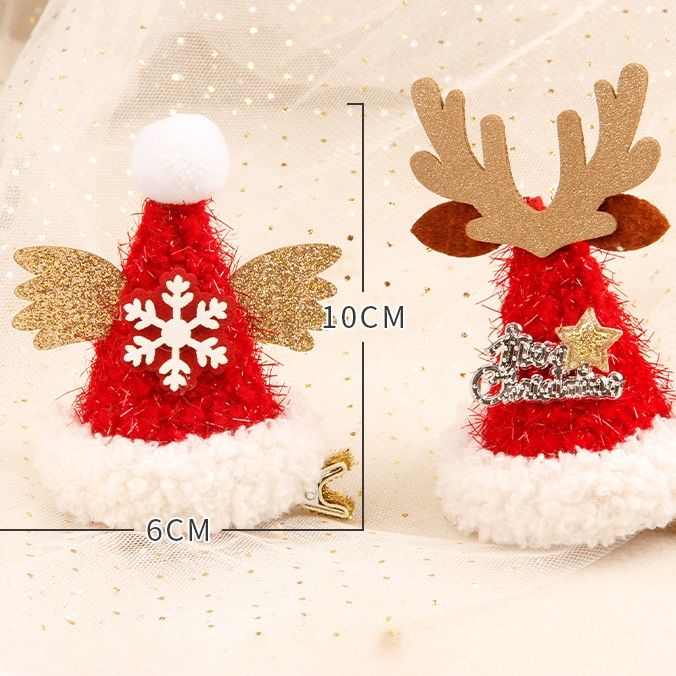  Kẹp Tóc Xmas Mũ Ren,Bông 