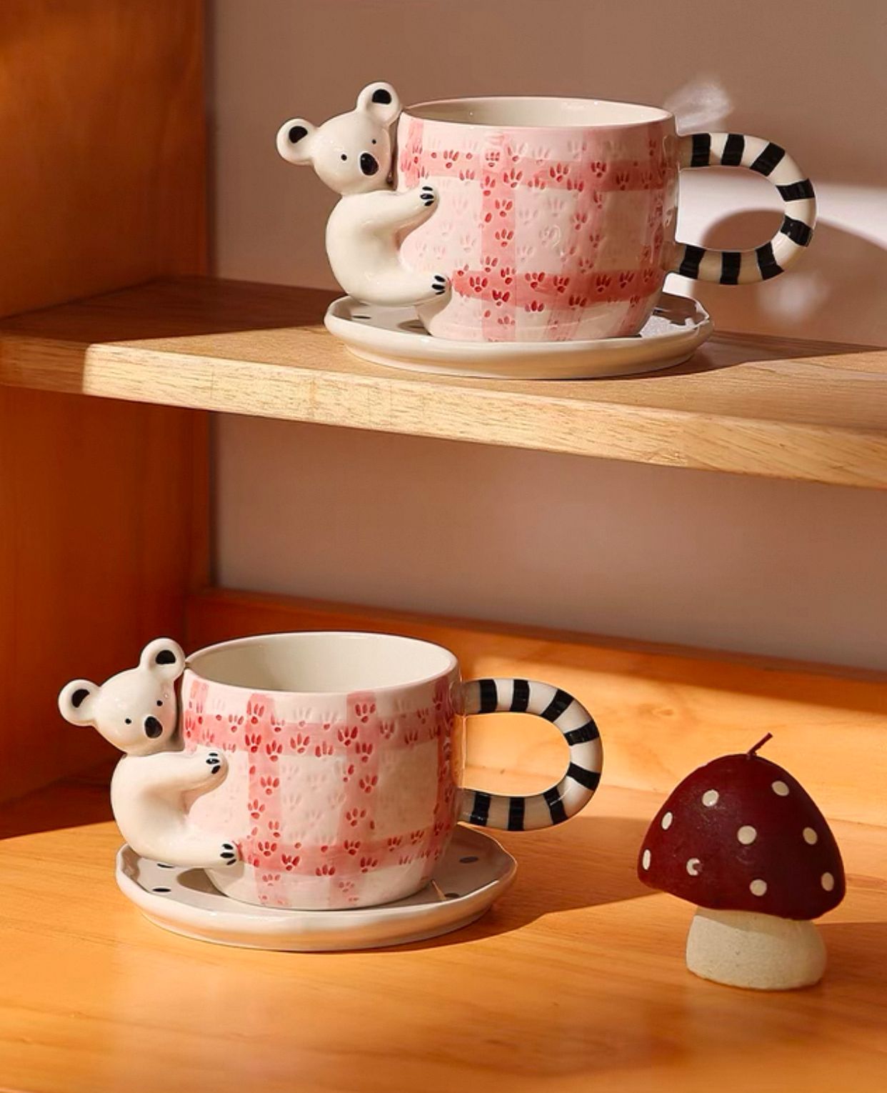  Set Tách Gấu Koala Hồng 