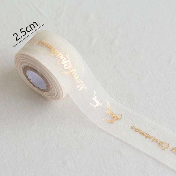  Dây Nơ Tuần Lộc Trắng 