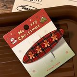  Kẹp Tóc Bánh Gừng Caro 
