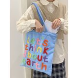  Túi Tote Let's Think About Earth 