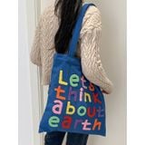  Túi Tote Let's Think About Earth 