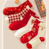  Set 6 Tất Xmas Bear 