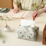  Túi Vải Thêu Đựng Khăn Giấy 