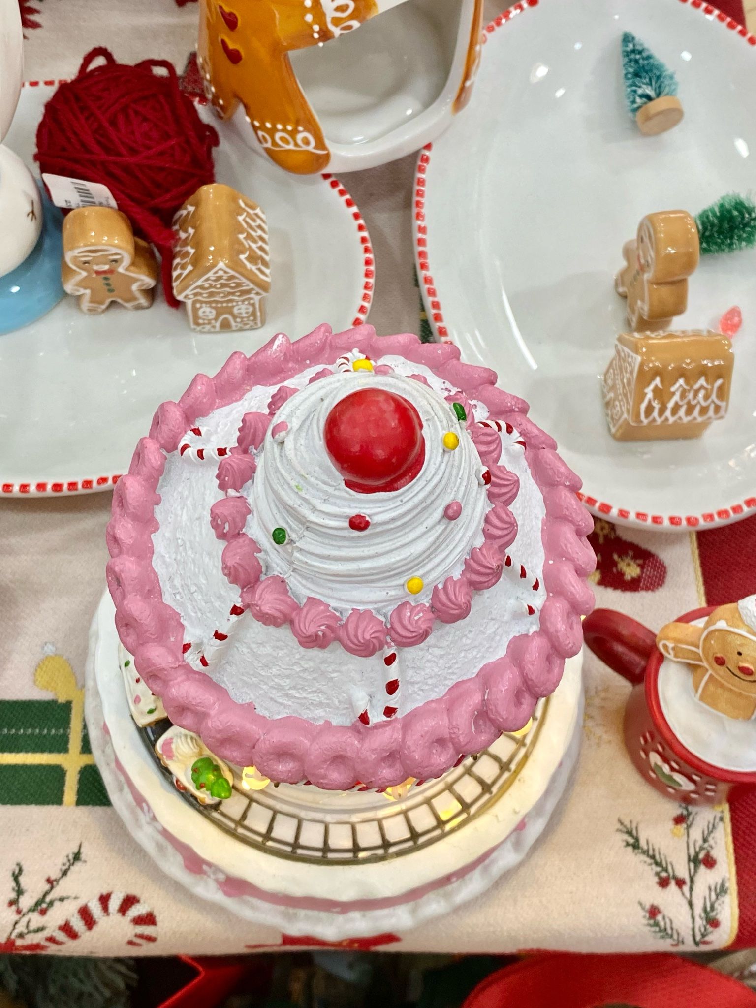  Hộp Nhạc Kem Cupcake Giáng Sinh 