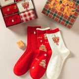  Set 6 Tất Xmas Bear 