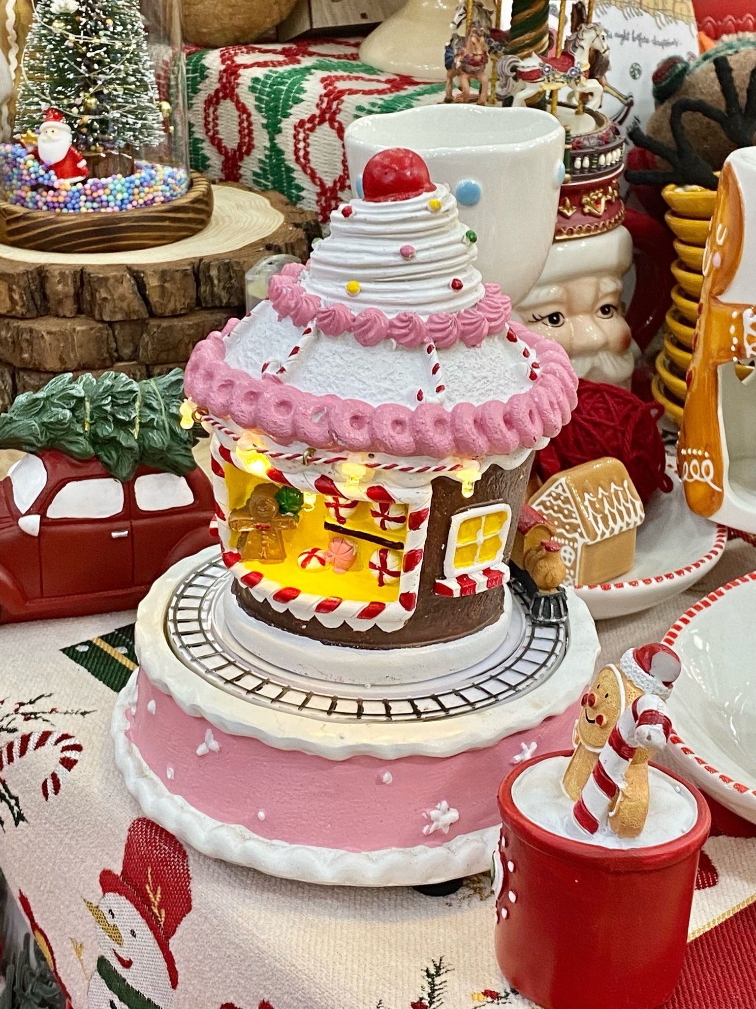  Hộp Nhạc Kem Cupcake Giáng Sinh 